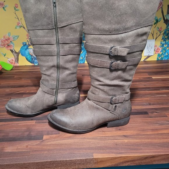 Born Odom Boots Grey Rustic - Picture 3 of 6
